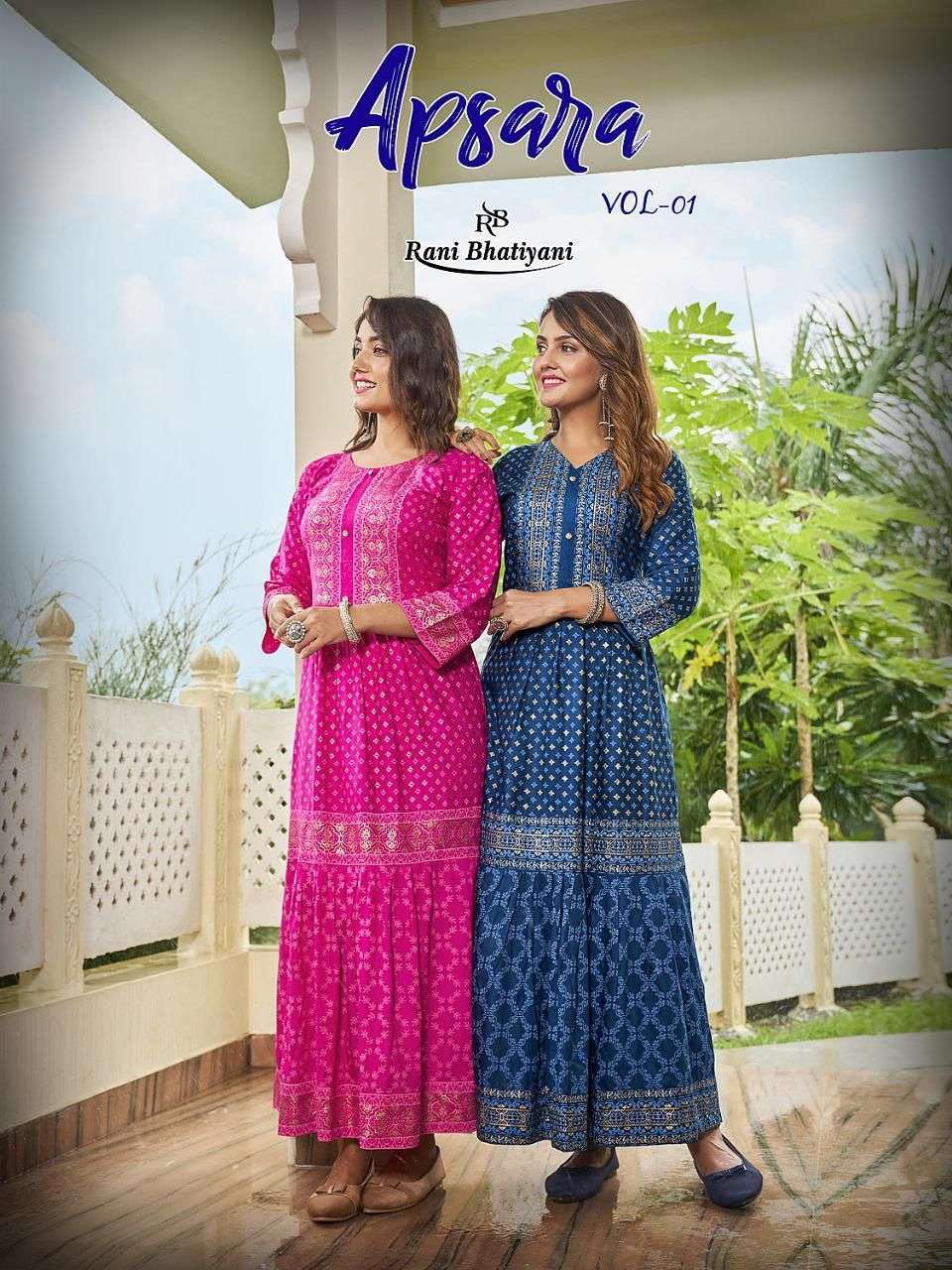 rani apsara vol 1 series 1001-1008 14 kg rayon kurti
