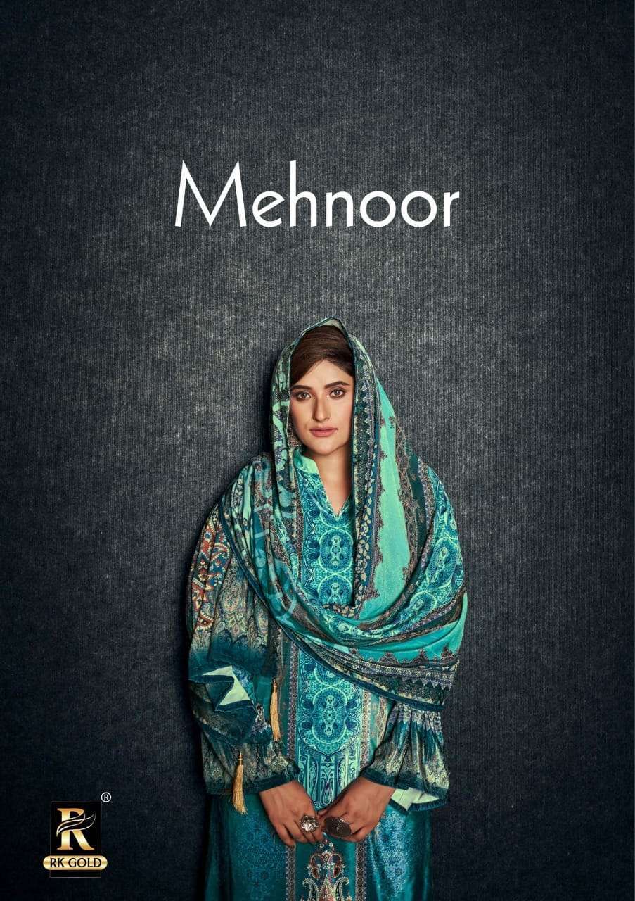 rk gold mehnoor series 34001-34006 pure velvet 9000 suit 