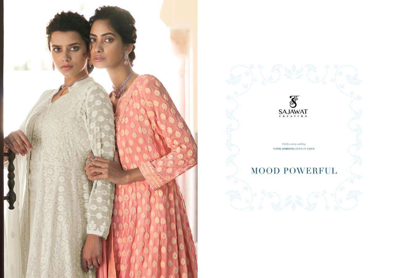sajawat creation meraki vol 6 series 991-995 heavy faux georgette suit