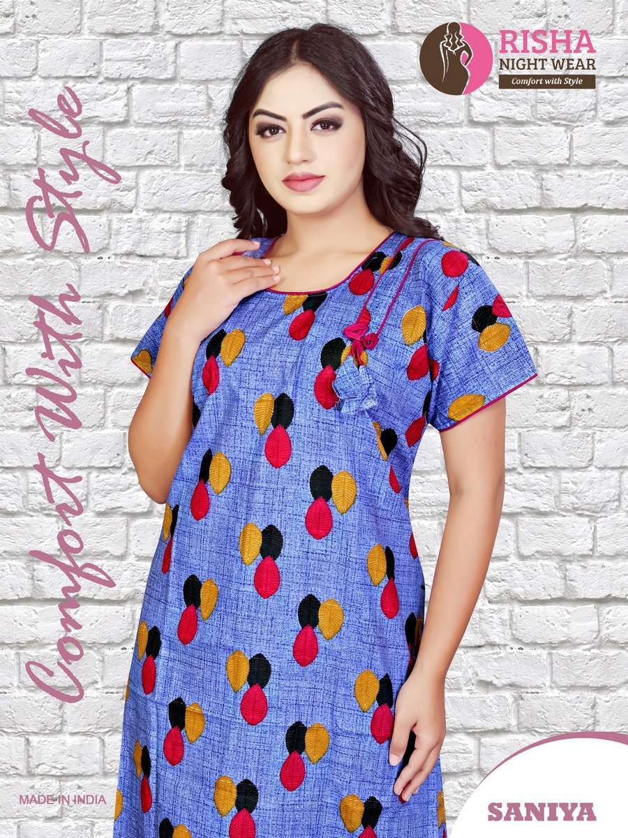 saniya cotton night gown 