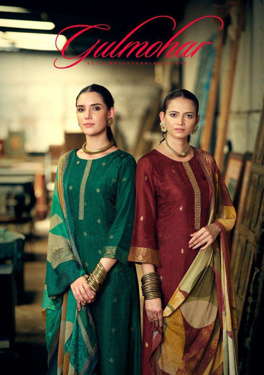 sargam gulmohar series 311001-311006 pure viscose suit 