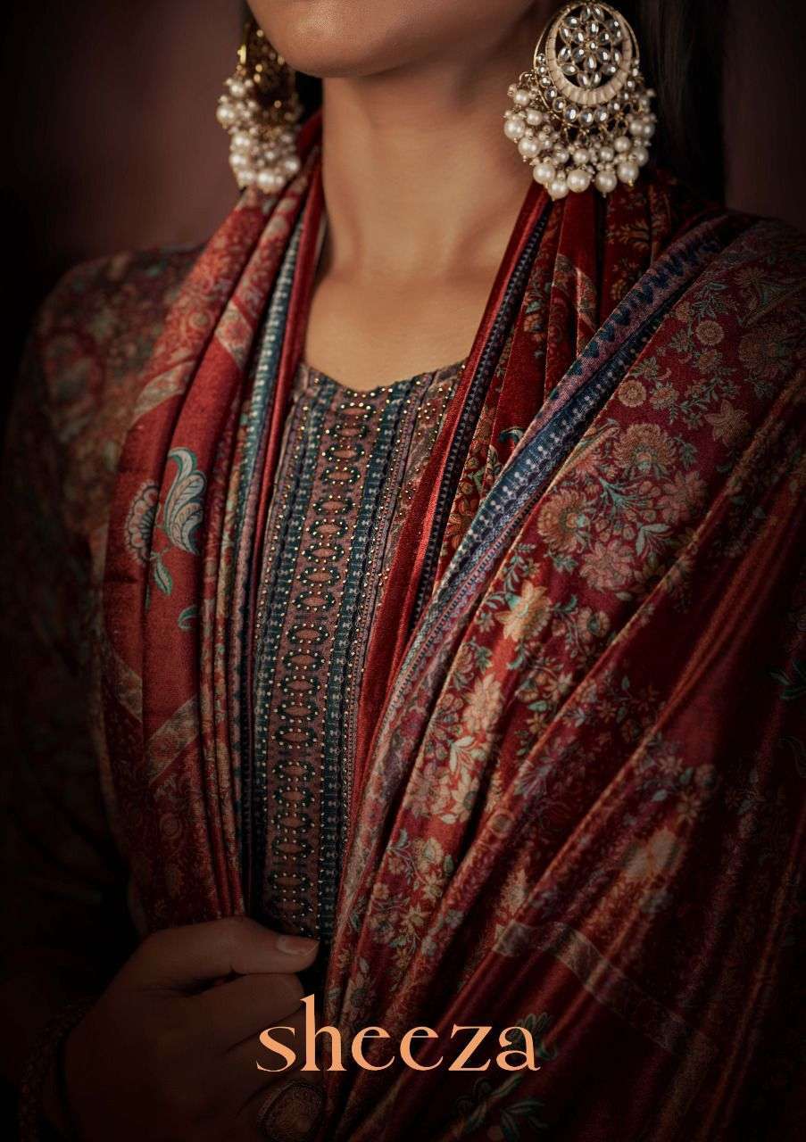 sargam sheeza series 312001-312006 9000 velvet suit