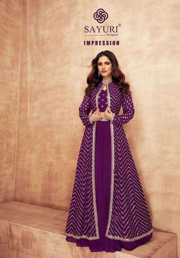 sayuri impressions series 9514 chinon silk kurti