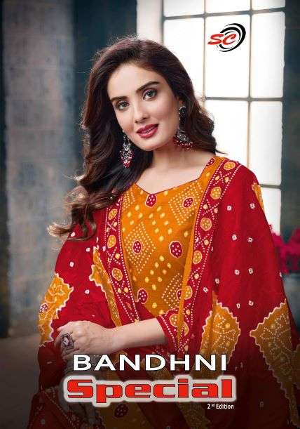 SC Bandhani Vol-2 series 2001-2012 pure cotton suit