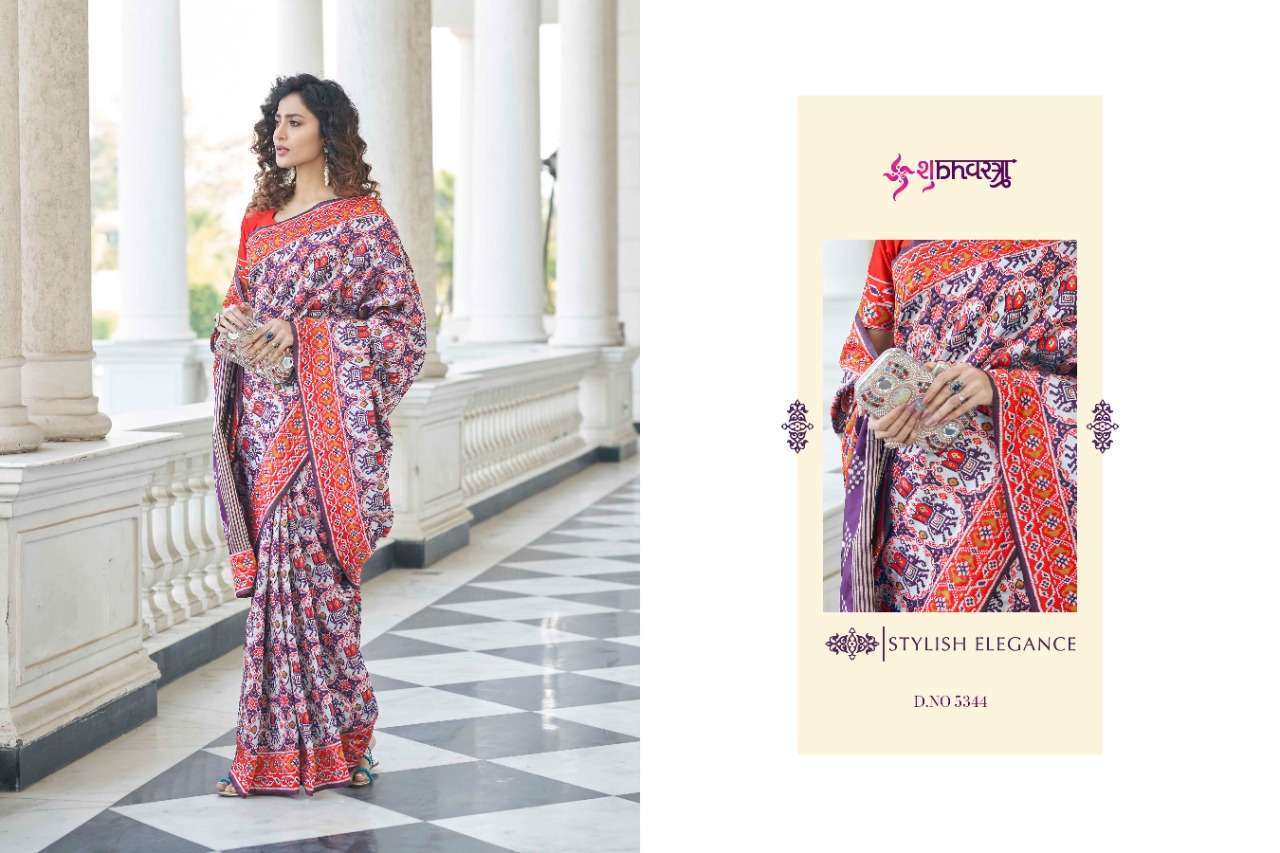 shubhvastra patola vol 5 series 5341-5344 patola silk saree