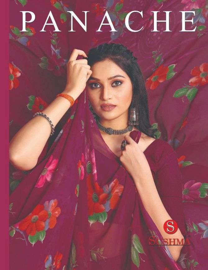 sushma panache series 62001-62007 weightless saree 