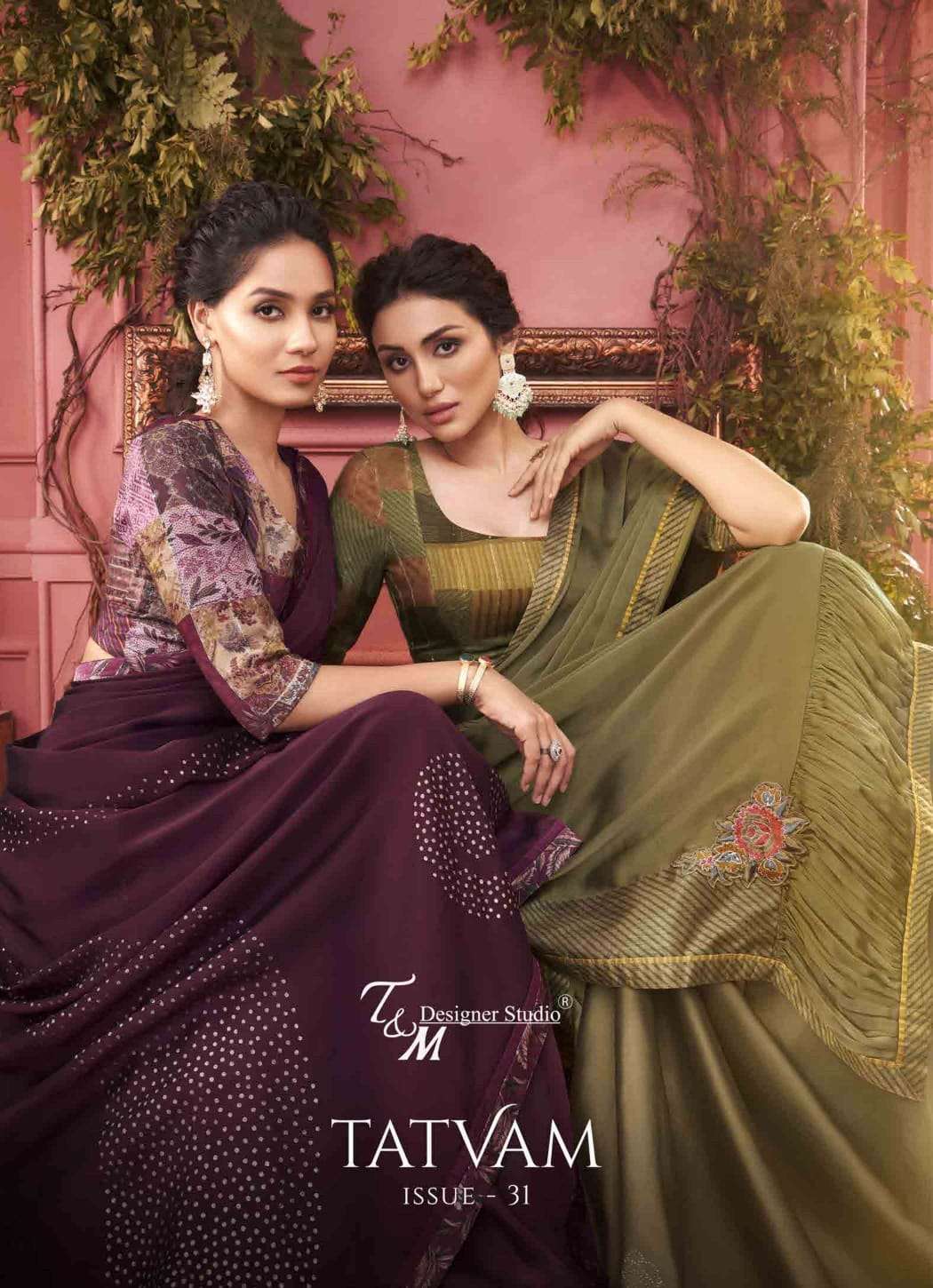 t & m designer tatvam vol 31 series 3109-3122 fancy saree