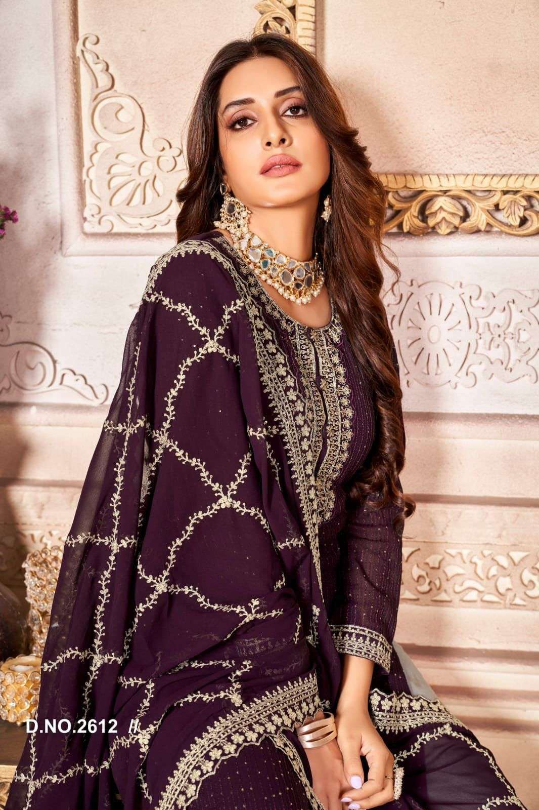 twisha vol 26 series 2611-2614 faux georgette suit