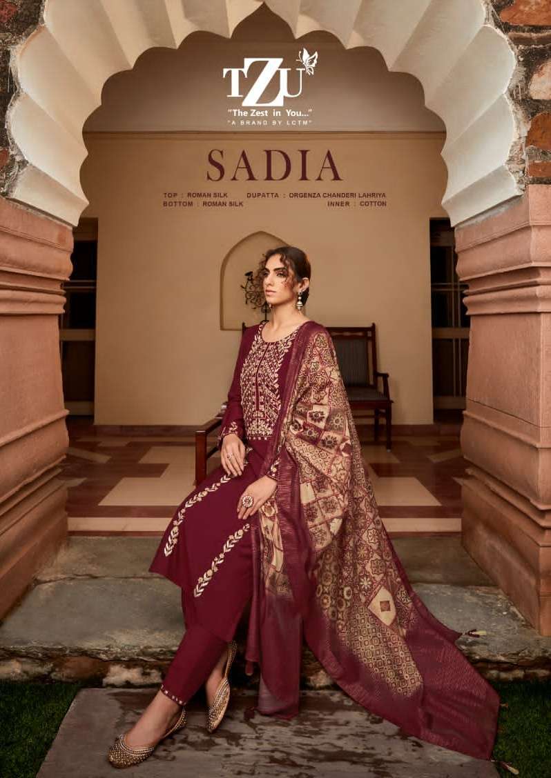 tzu sadia series 1001-1006 roman silk suit 