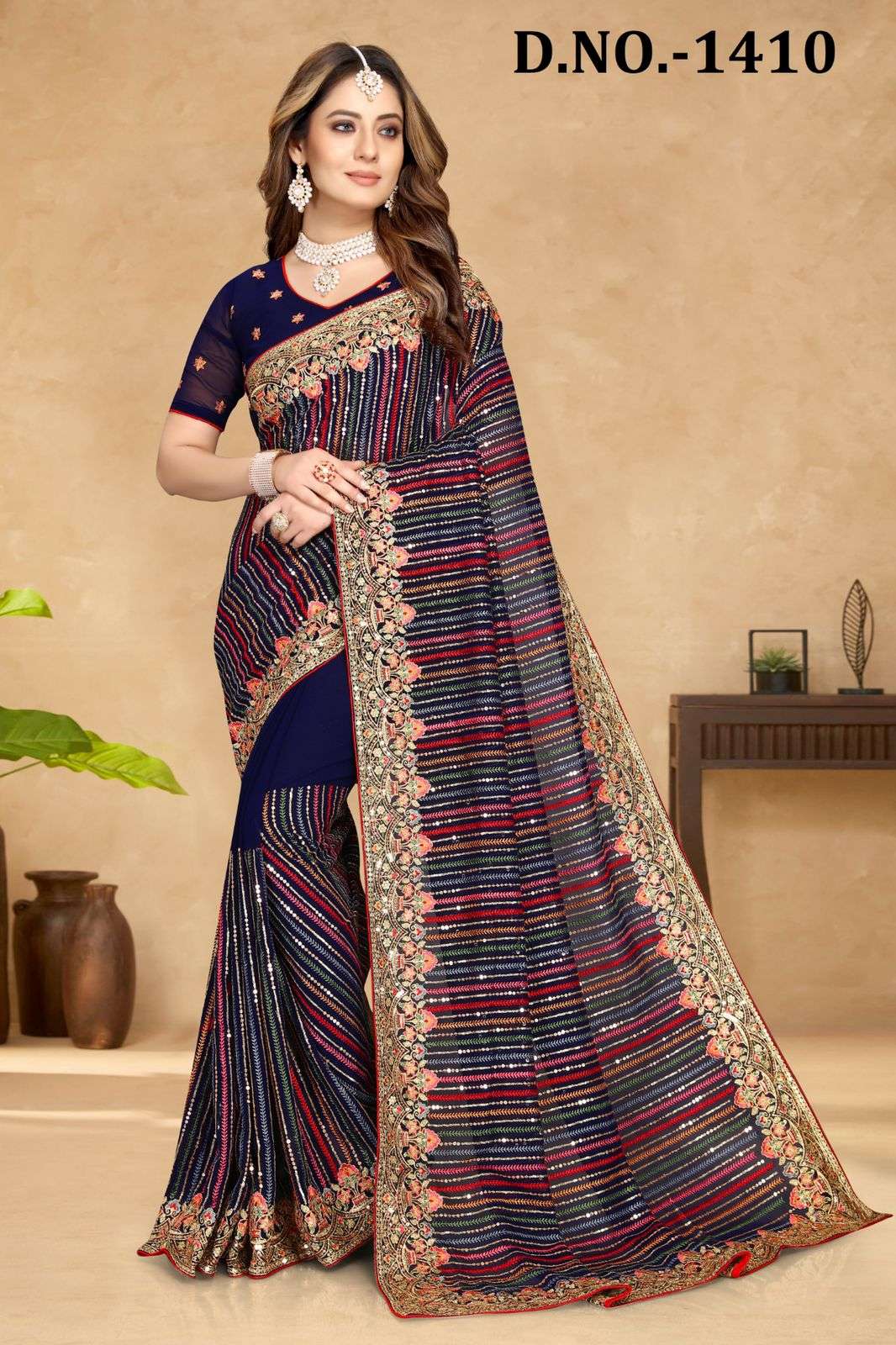 Utsav forever designer georgette saree 