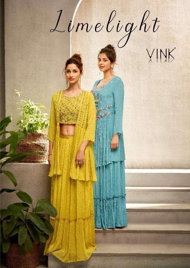 vink limelight series 1631-1634 pure chinon kurti