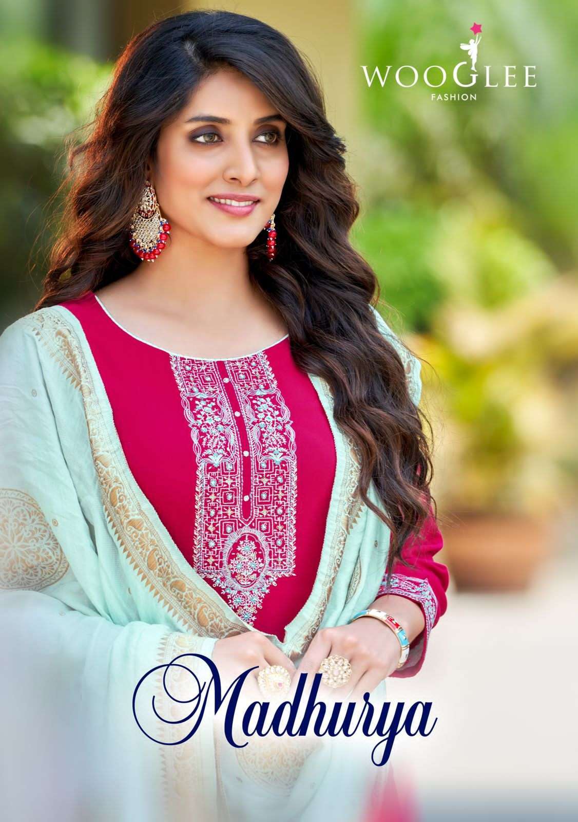 wooglee madhurya series 3001-3006 viscose readymade suit 