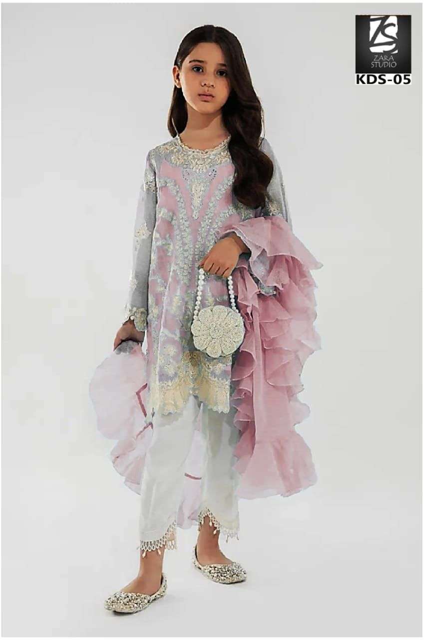 zara studio hd-01 designer faux georgette suit 