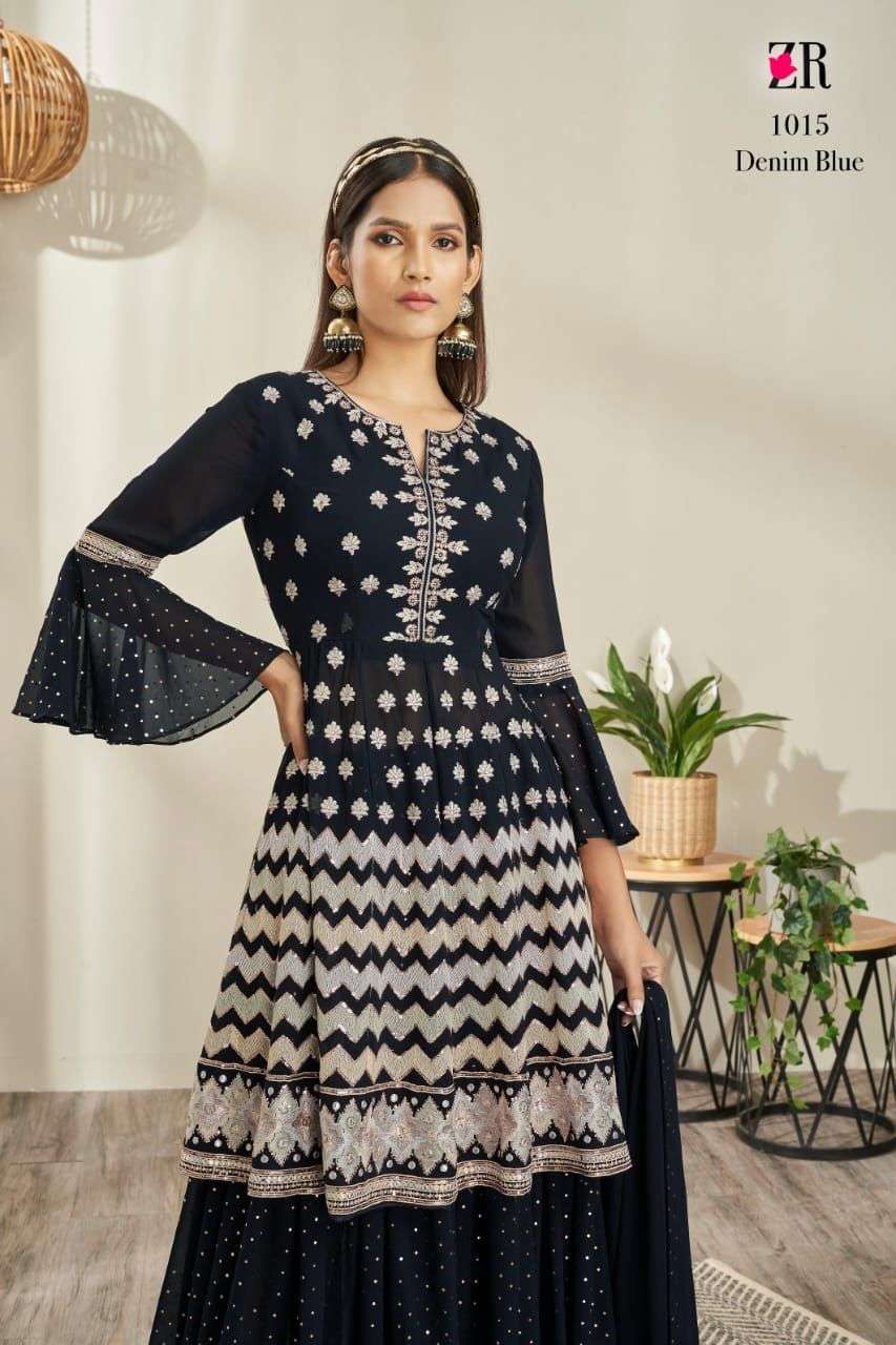 zr 1015-1018 series sharara style heavy fancy dresses