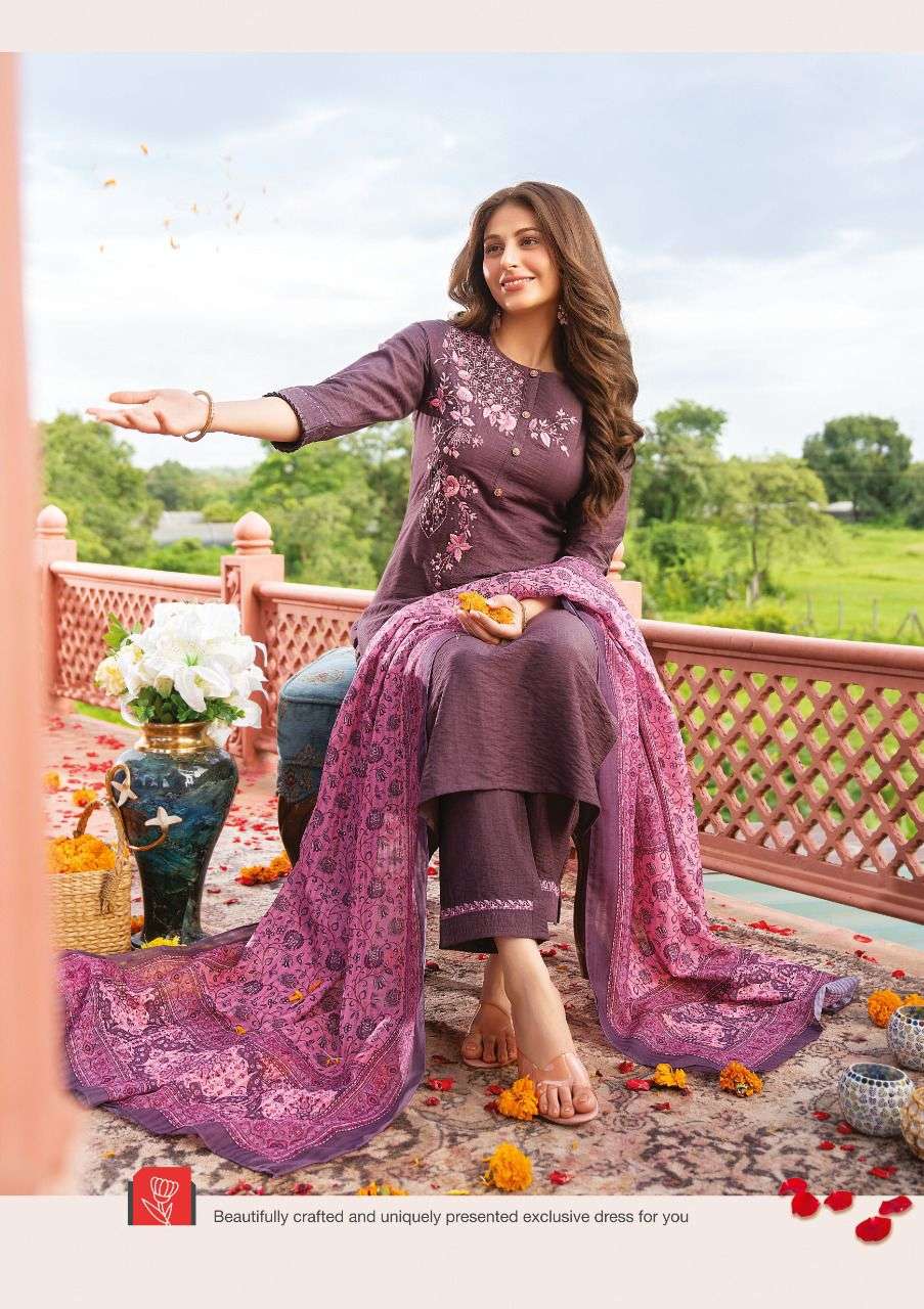 anju fab designer viscose nylon suit 