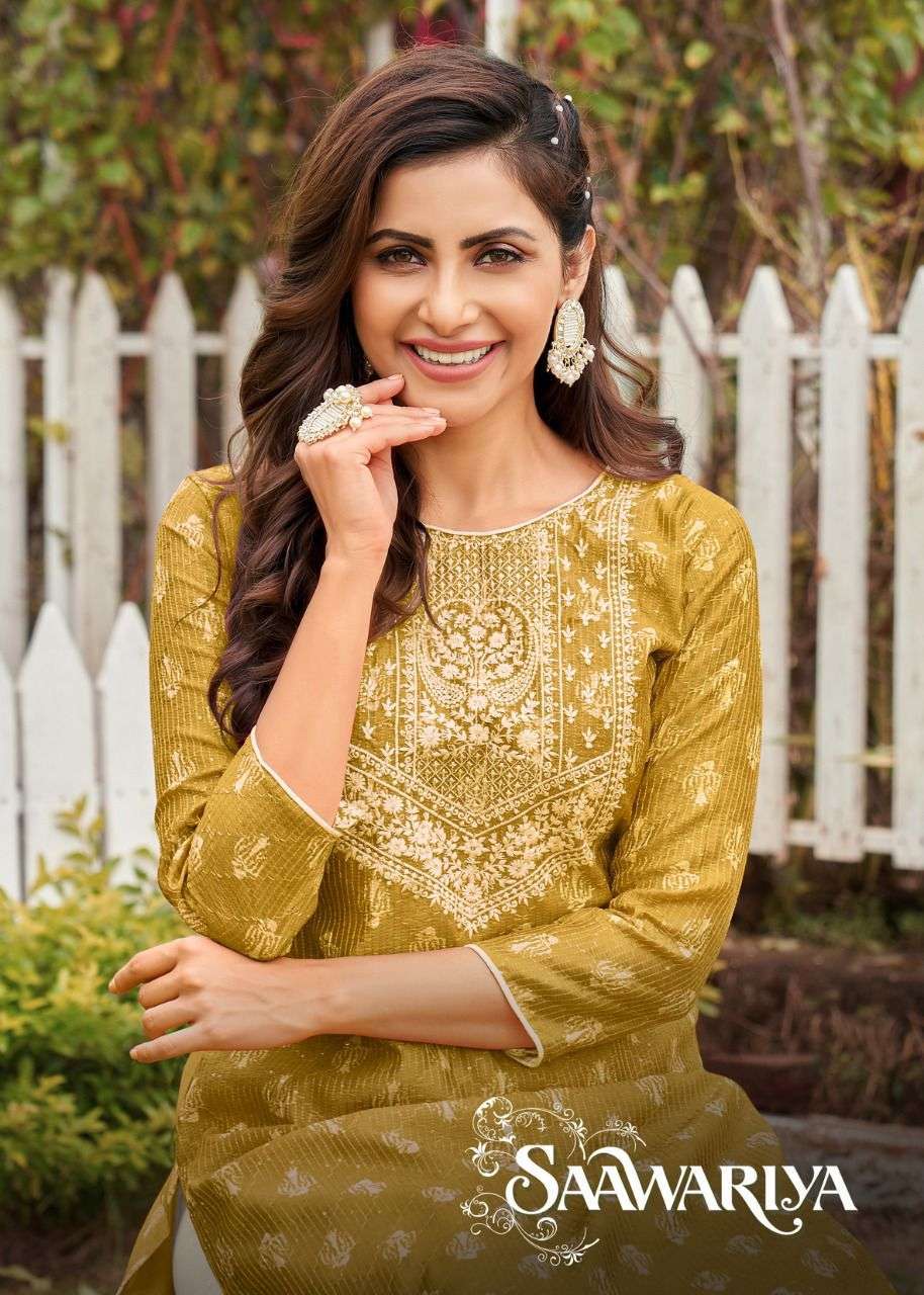 artio sawariya series 49001-49008 heavy slub silk kurti
