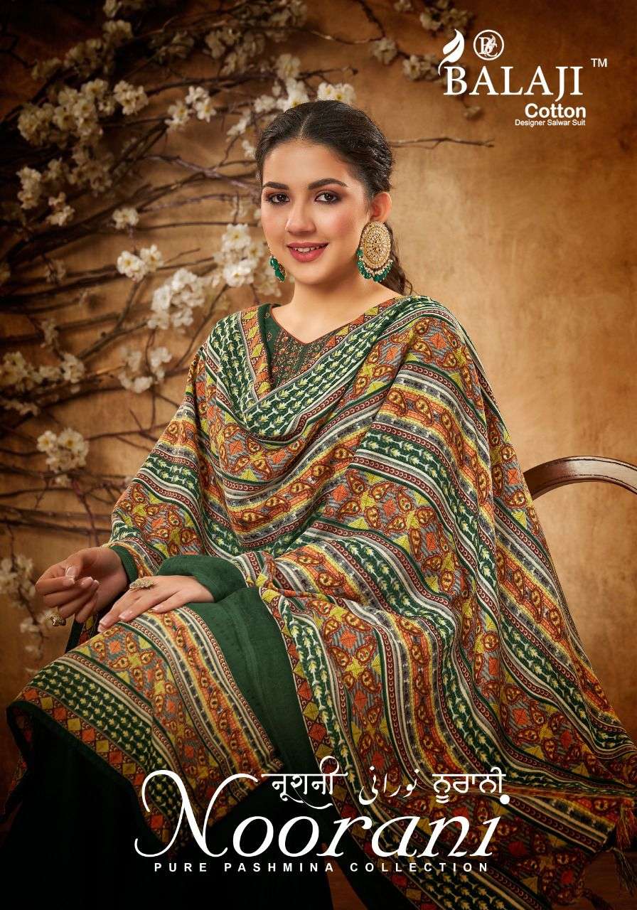 Balaji Noorani Pashmina series 1001-1008 pure pashmina suit