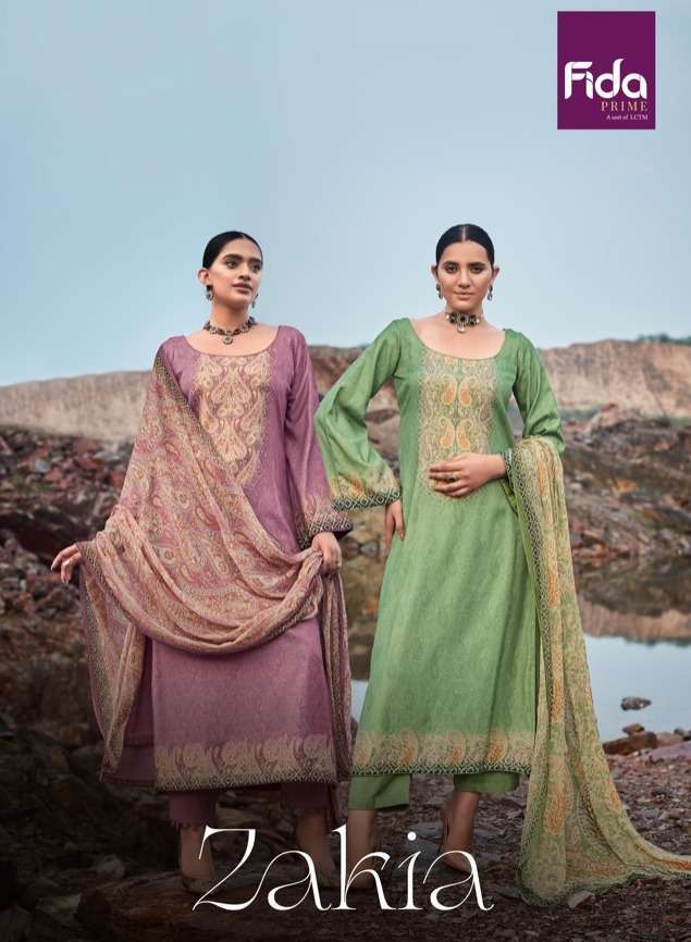 fida zakia series 1001-1006 pashmina suit 