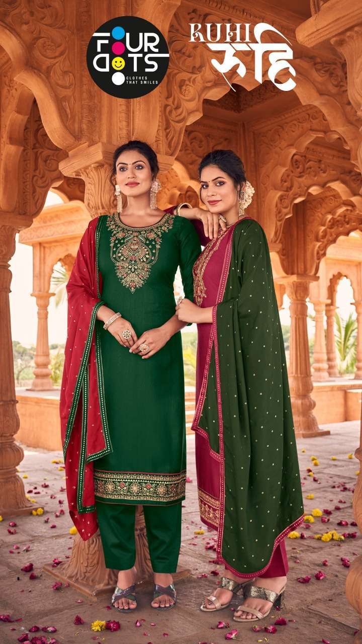 fourdots ruhi series 01021-01024 slub muslin suit 