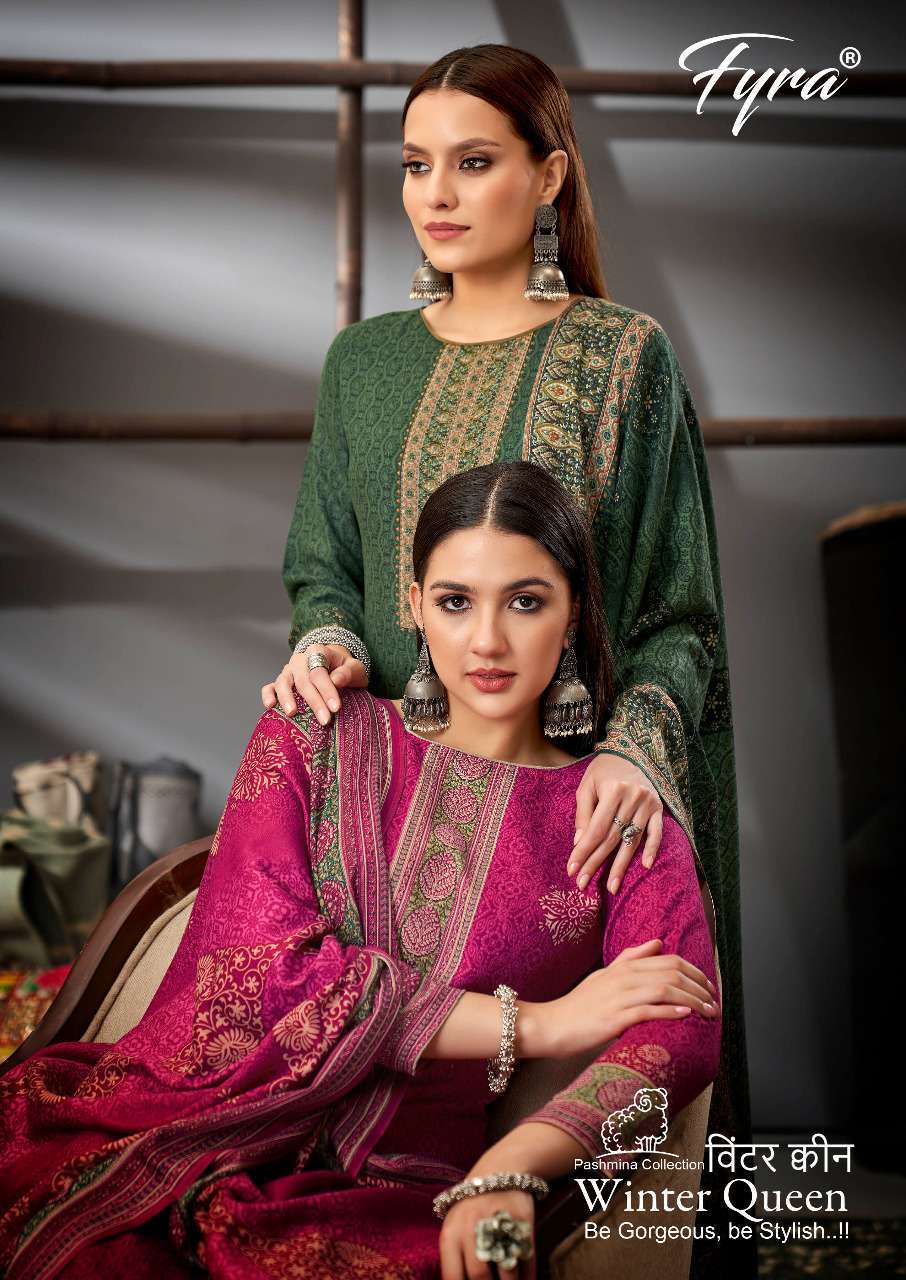fyra winter queen series 937001-937008 pure pashmina suit 