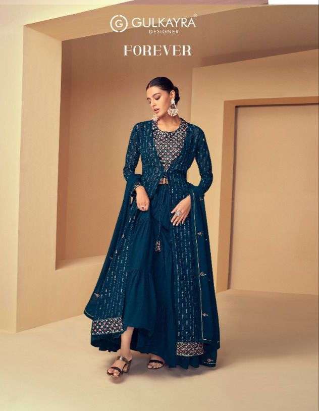 gulkayra forever 7152 series designer real georgette suit 