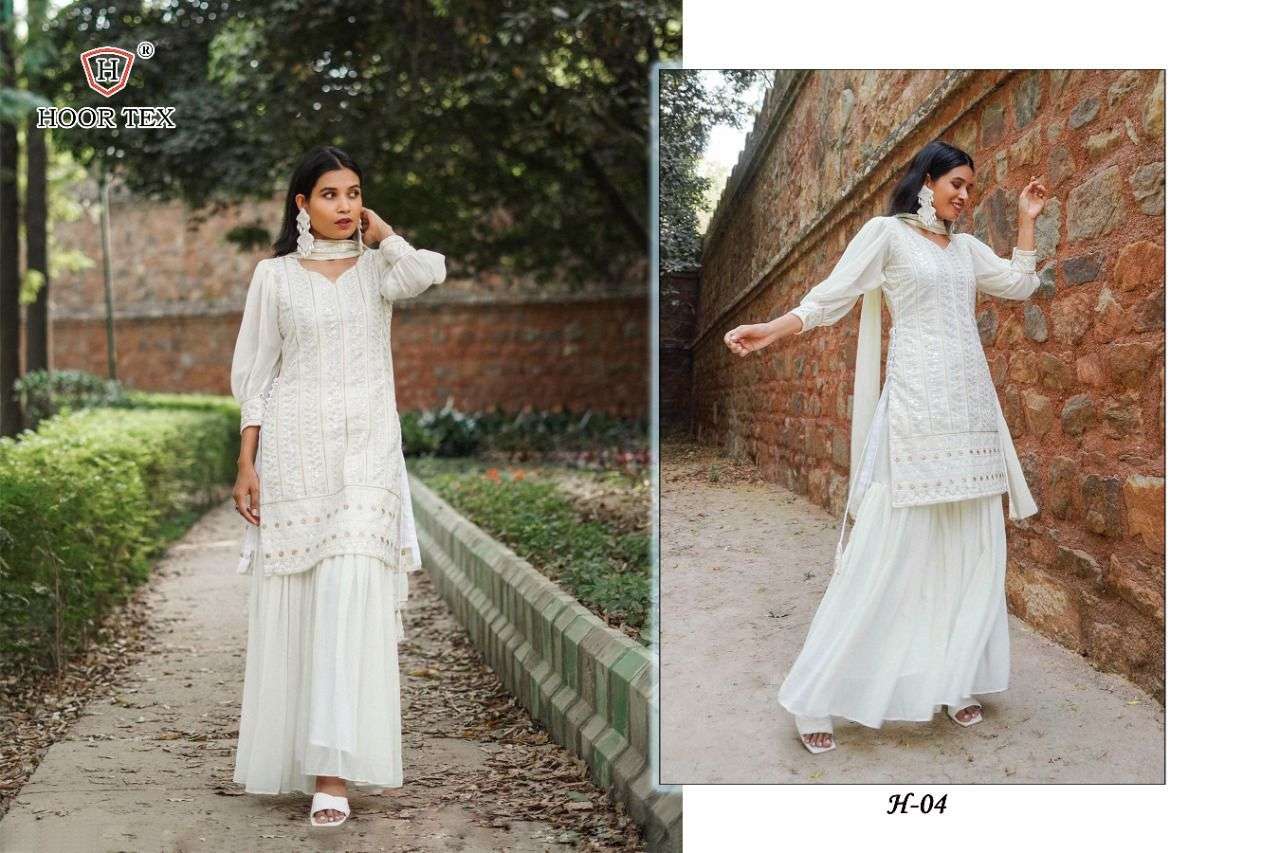 hoor tex H-04 designer faux georgette suit s