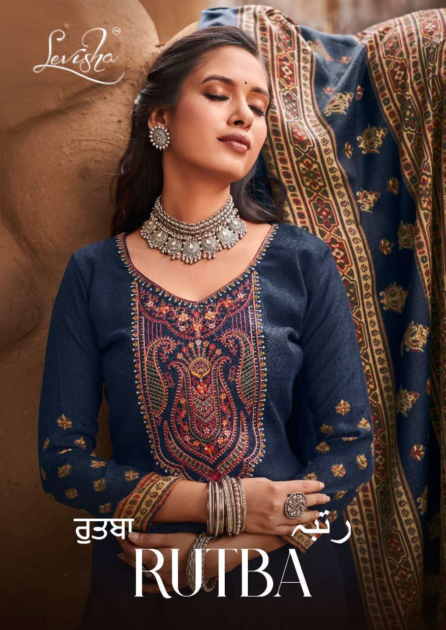 levisha rutba series 17-20 pure pashmina suit