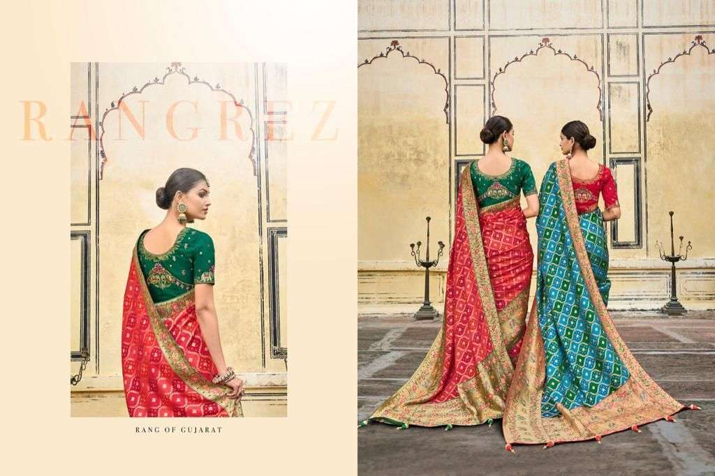 m n saree series 6401-6410 designer pure silk saree