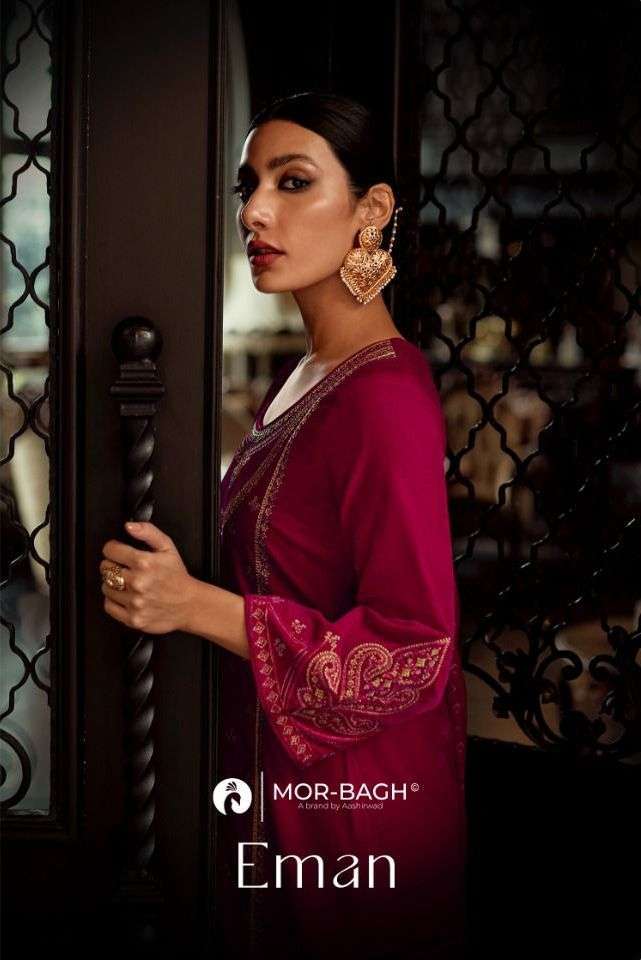 mor bagh eman series 9418-9422 pure 9000 velvet suit 
