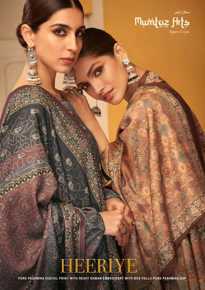 mumtaz arts heeriye series 1001-1005 pure viscose suit 