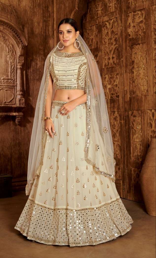 pr c1917 heavy party wear crop top design lehengas 