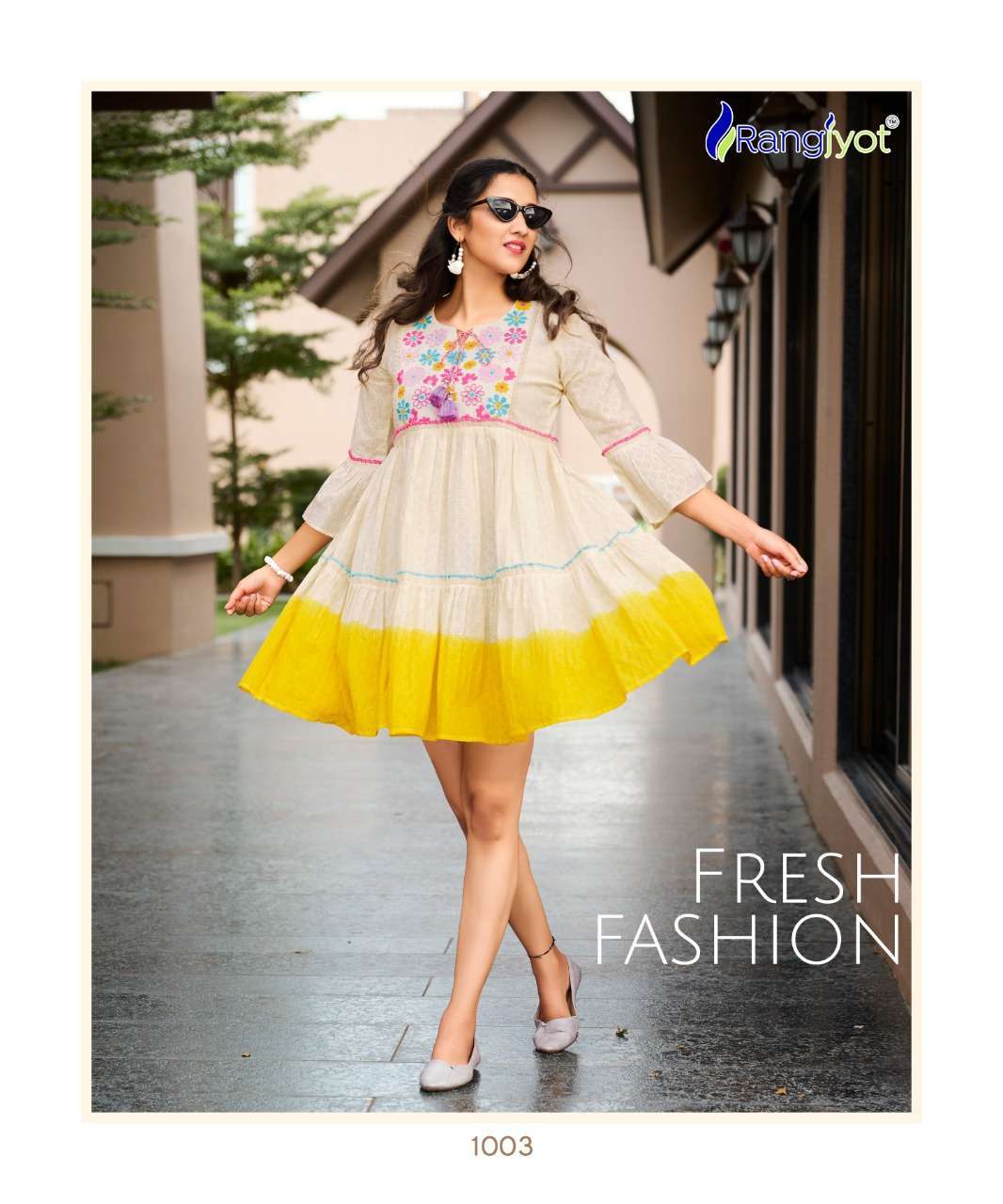 rangjyot unique vol 1 series 1001-1008 cotton kurti 