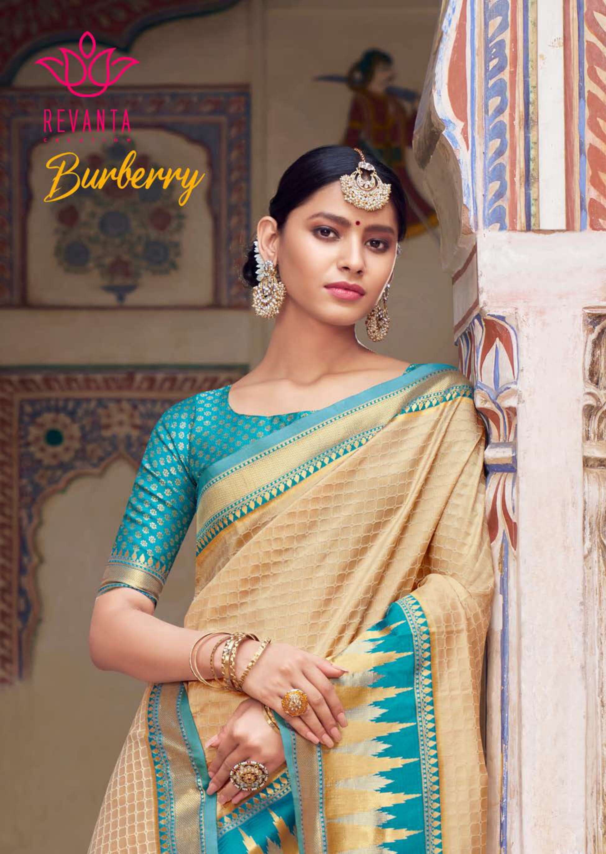 revanta creation burburry series 1751-1755 weaving silk saree