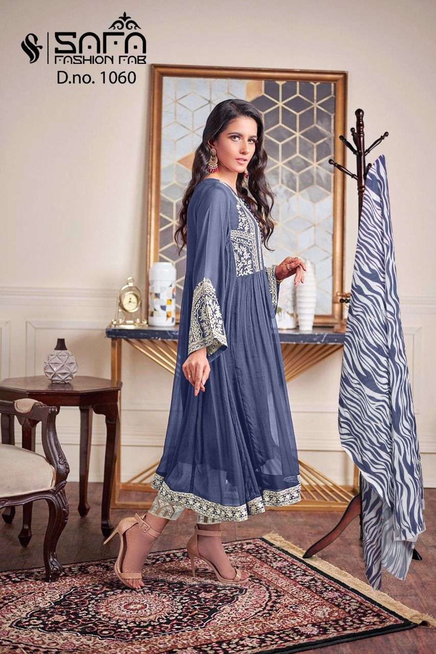 safa fashion fab sf-1060 designer heavy georgette suit 