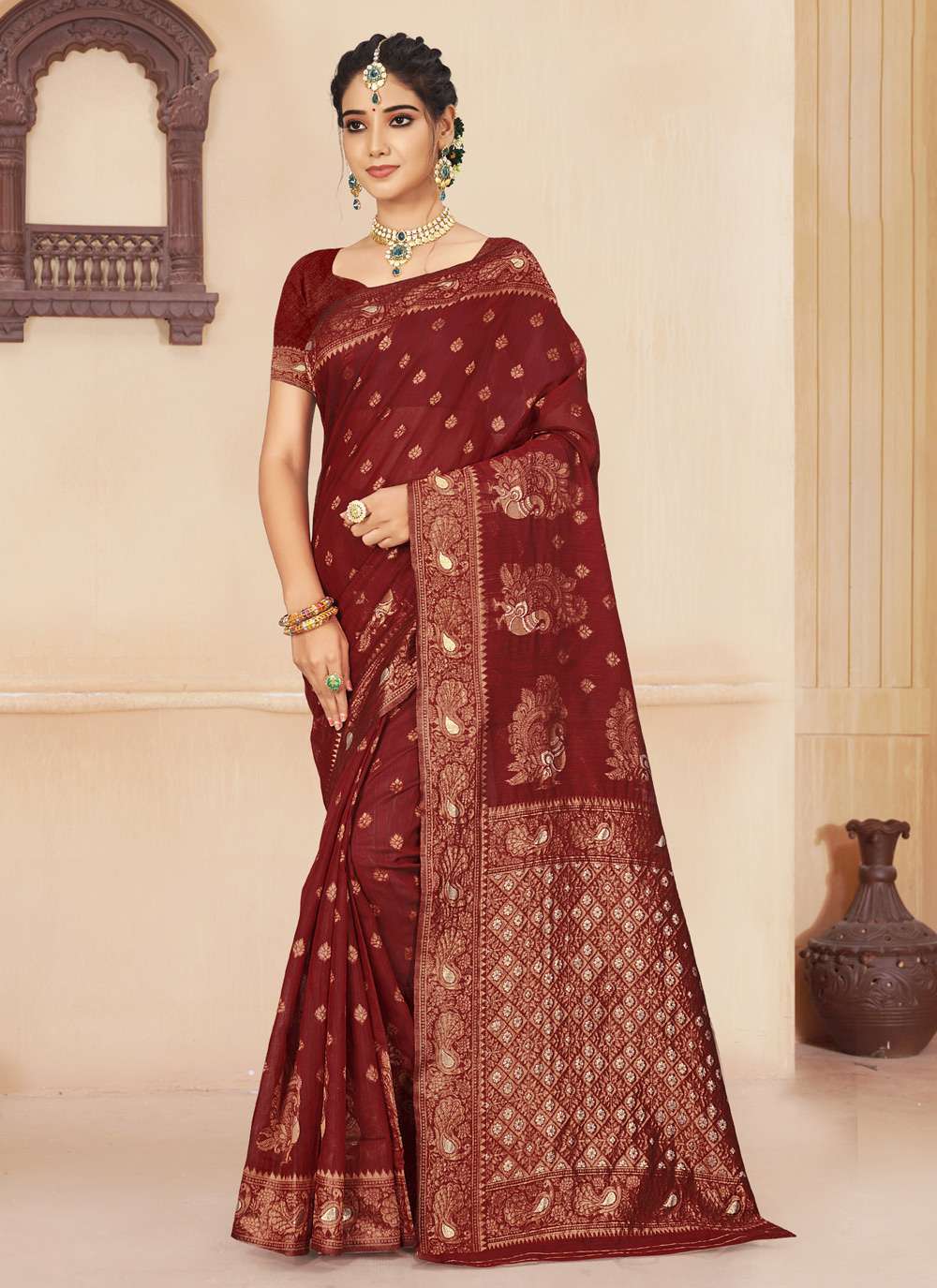 sangam prints mansi vol 2 series 2511-2516 cotton silk saree