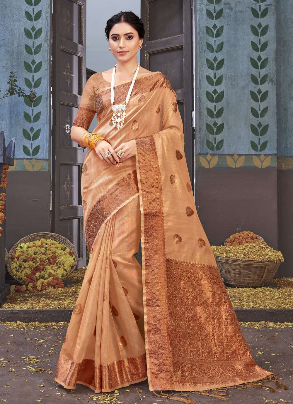 sangam prints padmini vol 2 organza saree