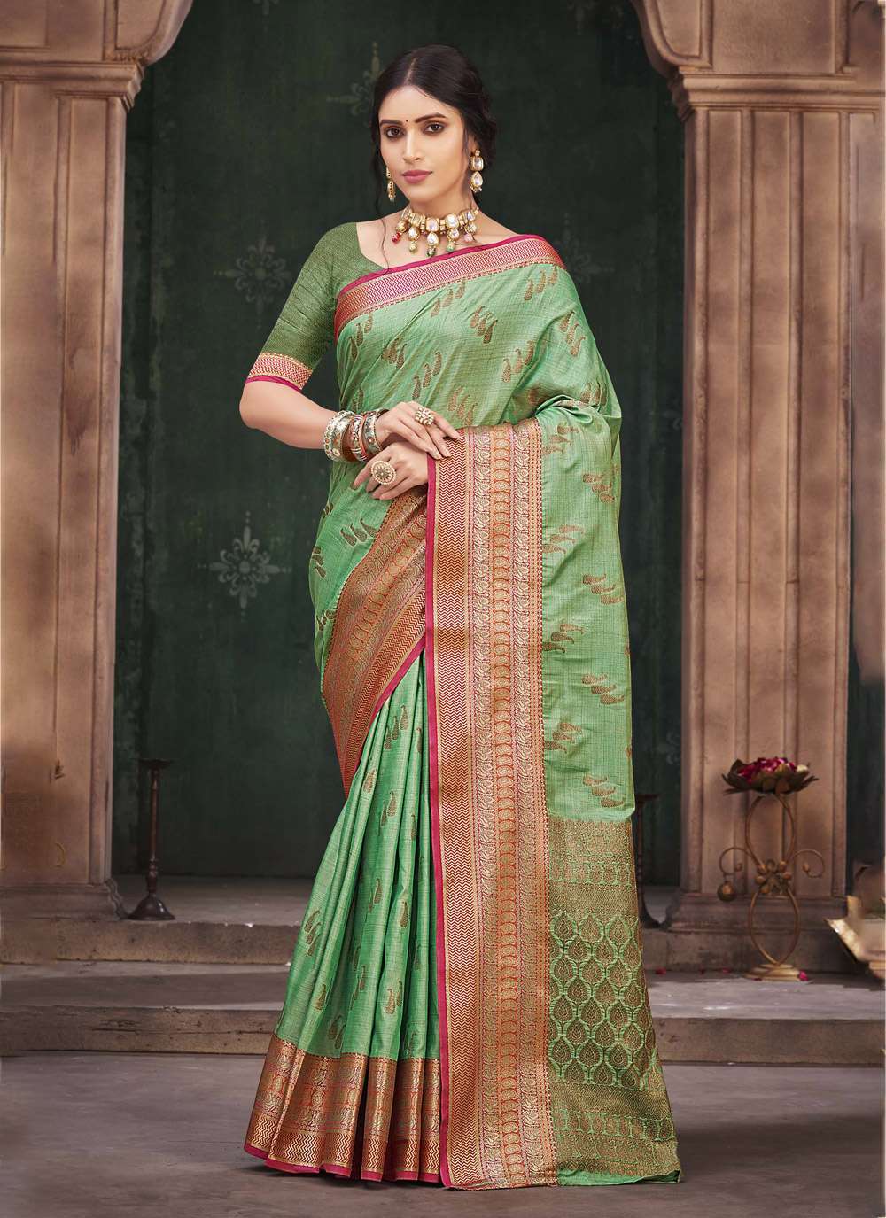 sangam prints sanghvi silk cotton silk saree