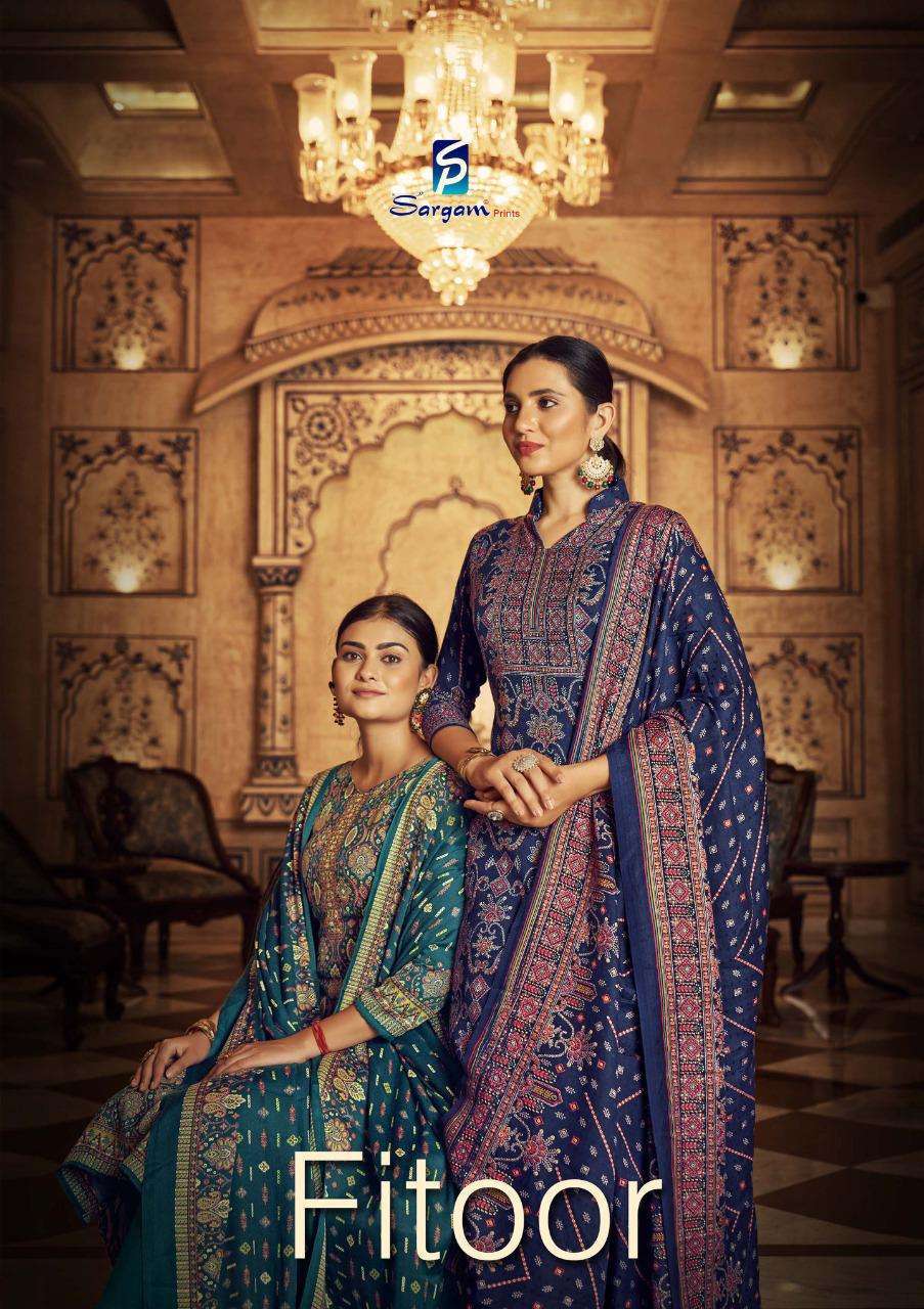 sargam fitoor series 321001-321008 pure pashmina suit