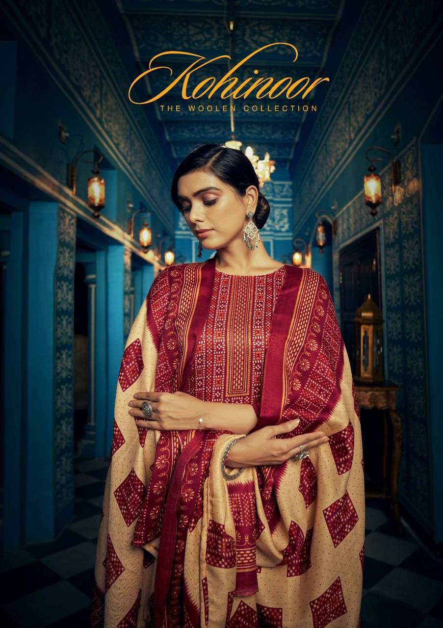 sargam kohinoor series 32501-32508 pure pashmina suit 