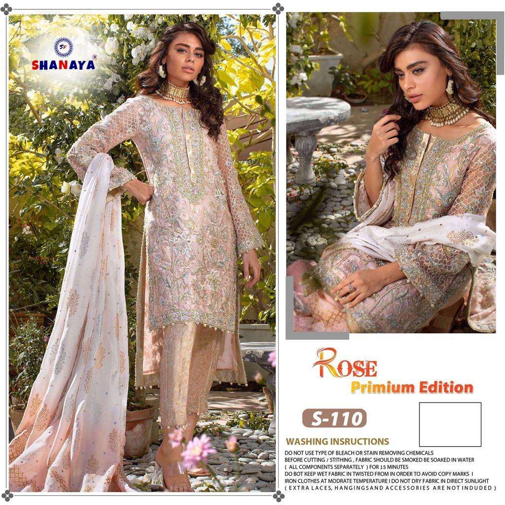 shanaya rose premium edition S-110 designer georgette suit 