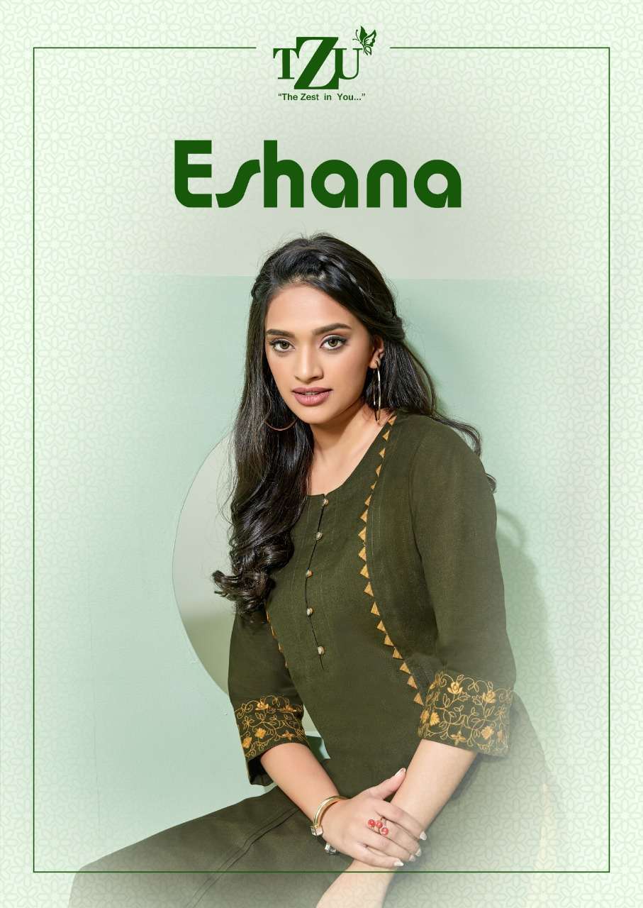 tzu eshana series 1001-1004 flex cotton kurti 