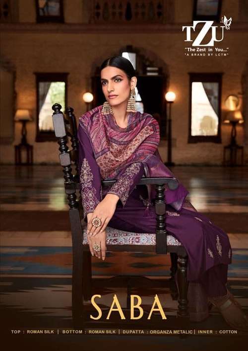 tzu saba series 1001-1006 roman silk suit