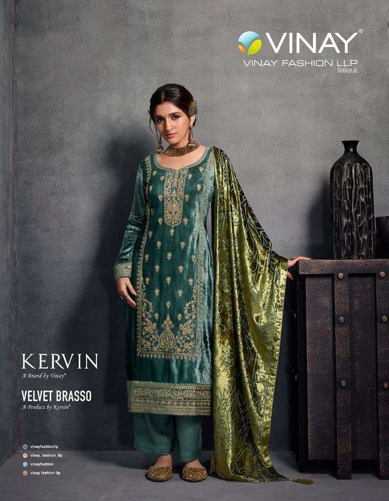 vinay kervin velvet brasso series 61891-61896 viscose velvet suit