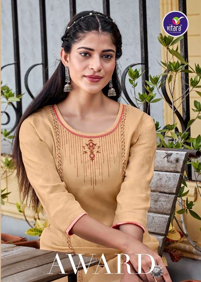 Vitara Award-1 series 1001-1004 jam cotton kurti 