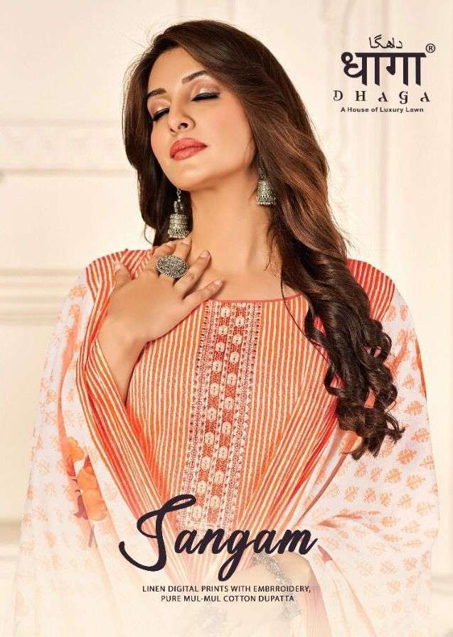 aadesh trendz sangam series 1007-1012 linen digital print suit