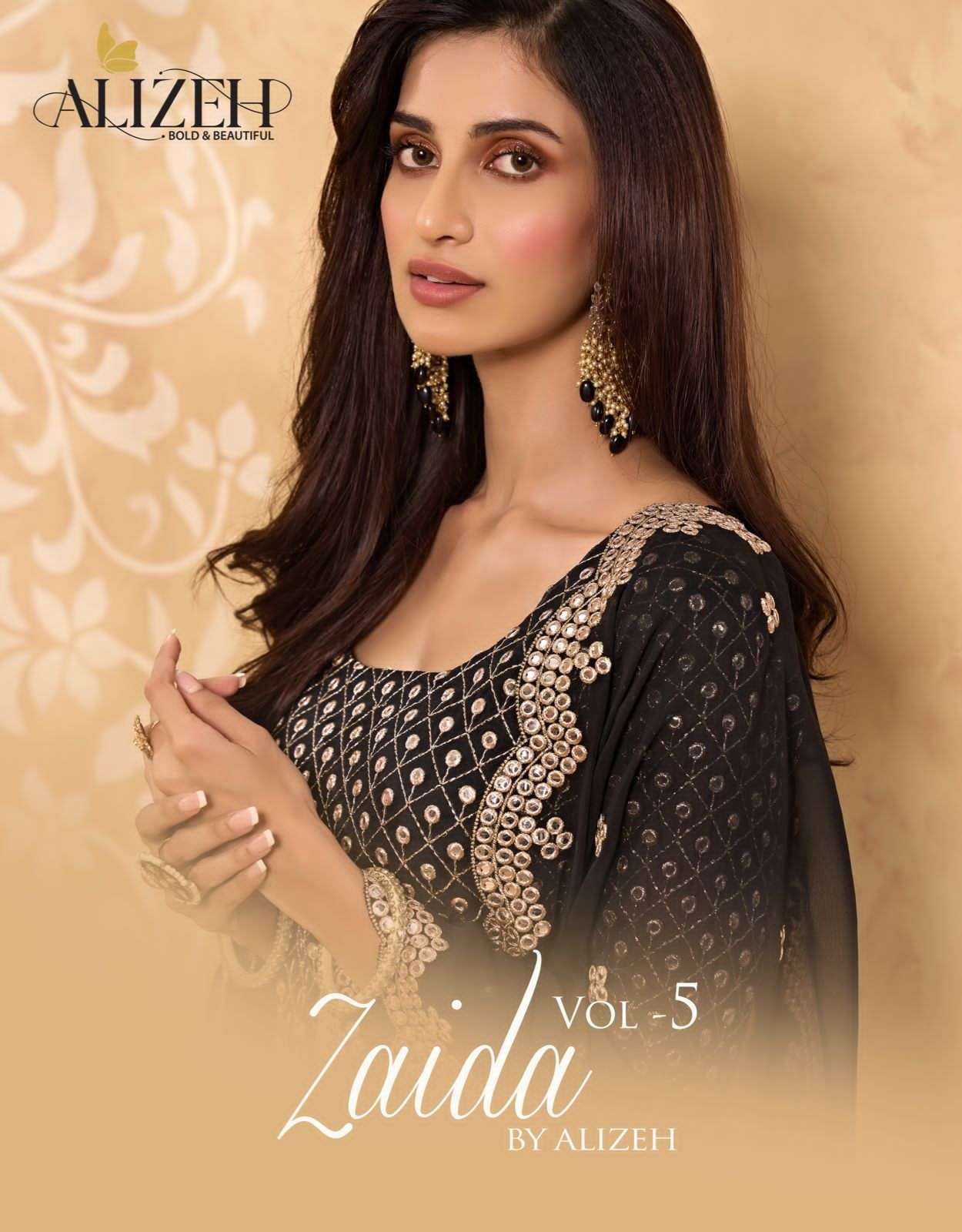 alizeh official zaida vol 5 designer fancy sharara suit 