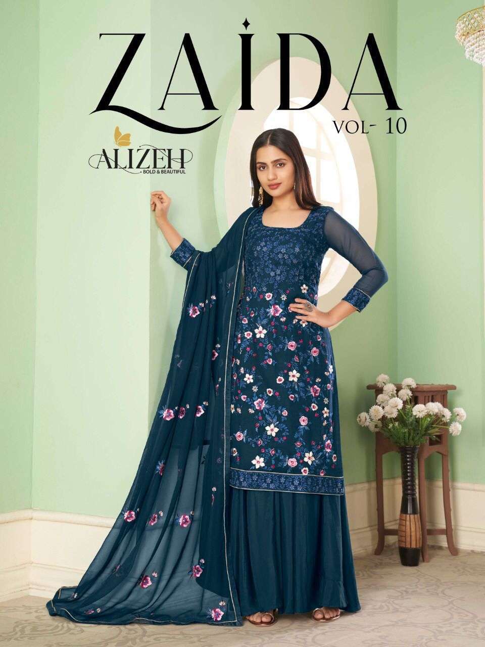 alizeh zaida vol 10 series 2050 georgette suit 