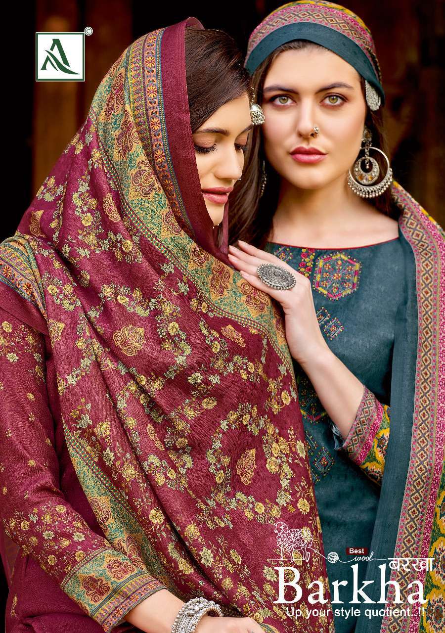 alok suit barkha series 1122001-1122008 premium pashmina suit
