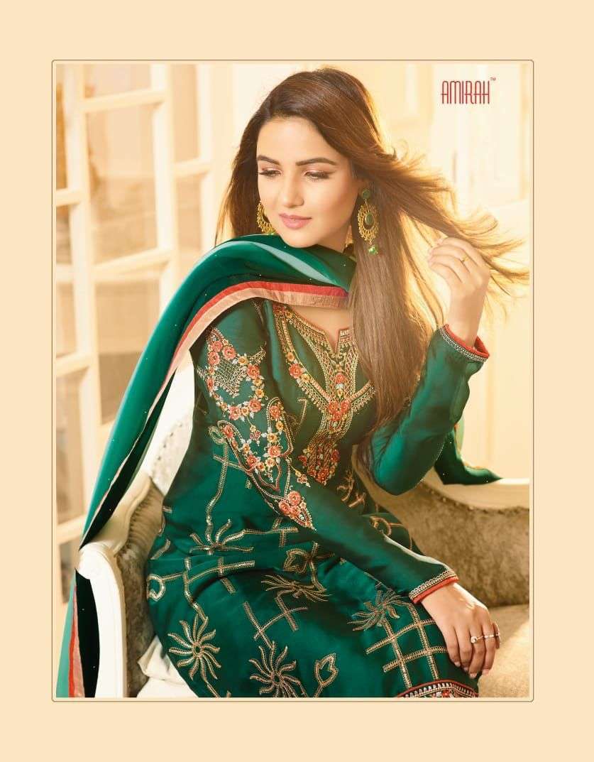 amirah 11031-11036 series satin georgette suit 