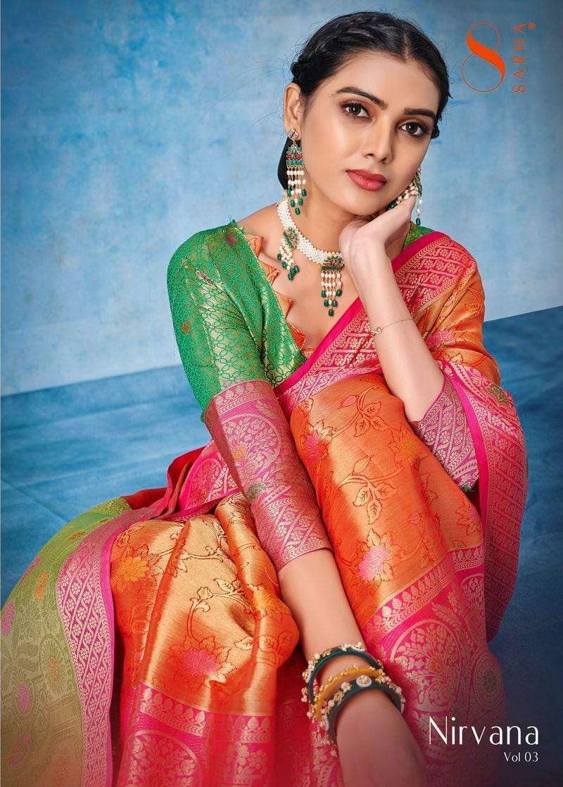 aura nirvana vol 3 series 41901-41906 fancy saree